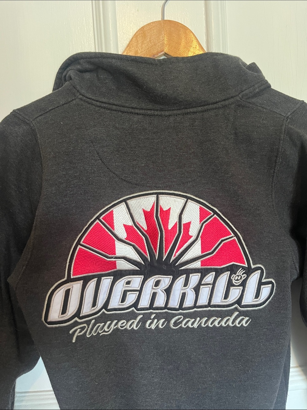 Gray Overkill Quarter-Zip Sweater -Size XS